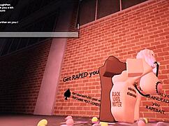 Overwhelmed by Desire Using a BBC Slut in My Roblox Space