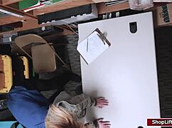 shoplifter kate caught by lp, leading to hardcore sex in the store