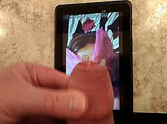 tribute for nympho2225, cum on masked blowjob.