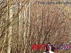 Teen taking a piss on the toilet