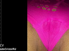 Horny Brazilian housewife Jade flashes shaved pussy in homemade close-up, wet and submissive