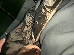 Raw real sneaky campsite orgasmic fuck pov