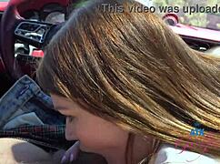 Mazy Myers Amateur Babe Gets A Driving Lesson Gets Pussy Played With And Sucks Cock In The Car Gfe Pov