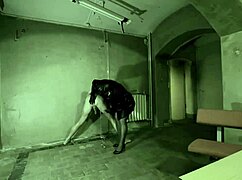 dominatrix mistress april conducts secret interrogation in military camp with brutal domination