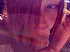 Enjoying a delicious blowjob on a sunny afternoon