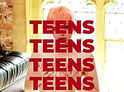 hot british teen with blue eyes swallows cum deepthroat