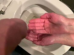 i hold his dick while he pees then wash hands in piss