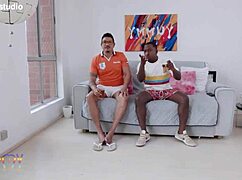 shy cute girl plays with two big toys then enjoys some intense fun