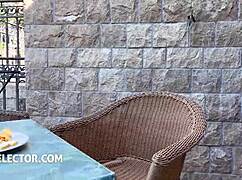 naomii sky tempts you with a pov blowjob in the shower, her petite body glistening