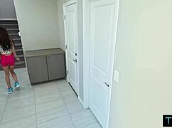 Mia river seducing roommate with her tight cunt after theft