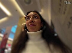 Public urination in jeans at mall