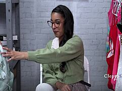 Ebony Nerd Student Caught Stealing Smutty Books - Claire Black Ryan Mclane