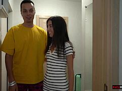 swinger friends swap wives for foursome sex on bed 😘