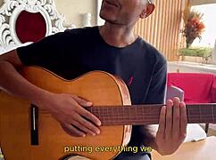 headscarf granny ass stretched by bbc guitar student