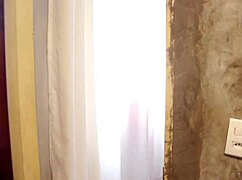 mysterious doll on halloween in homemade first time