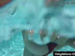 Bikini Cougars Vicky Vette And Rachel Storms Scissoring At The Pool