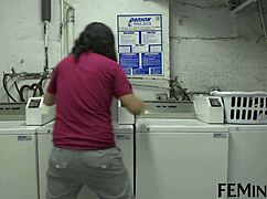 Brunette Lesbian Getting Fucked By Strap-On In Feminge 4K!