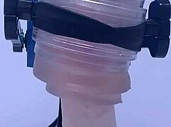 Rubjoy Demonstrates Fleshlights on Stunt Model with Vibrating Tongue