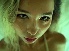 Watch this tropical asian blonde get fucked doggy style in a passionate quickie?