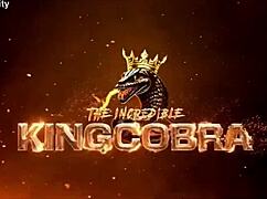 Snow Bunny Slut Worships King Cobra Cock Raw Rough Dripping