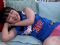 Petite Teen Latina Penelope Gets Double Stuffed