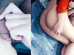 Stepbrother puts his penis in her mouth my stepbrother stands up to fuck me until he cums on me