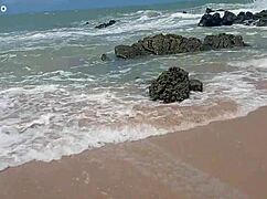 Yuri Gaúcho Casal Paradise Gostosa Casada Mostra Tudo Na Praia De Nudismo Os Machos Tudo Loucos