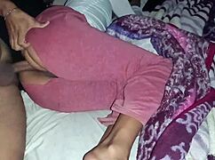 Stepfather Fucks Teen from Behind in Anal Creampie