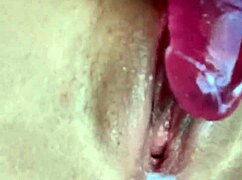 Tight Little 18+ Pussy Testing Big Dildo