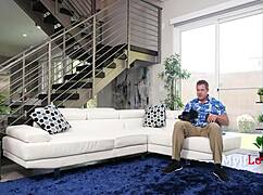 Step dad lost in meta verse while step mom & step son explore the family verse