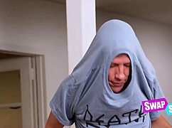 Dimwits get laid with horny step sisters in family roleplay fantasy