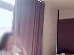 Behind the scenes filming a beautiful thai girl's clip.