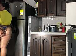 Argentino Pounds Colombian Hard in Rough Kitchen Fucking Session