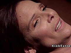 the bound slave gets FUCKED and ANAL FINGERED