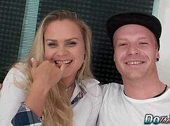 Barra Brass gets anally creampied next to her hubby, what a wild scene! 😏🍑💦