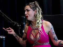 Julia fontanelli in sheer red lingerie for gangbang fetish scene.