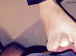 Jessica Delivers Intense Footjob