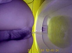 Asian Teen Feels Relief In Toilet