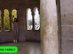 Berta Lusty says, 'Time for creamy revenge in the castle district threesome.'