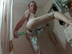 lanatuls anal slut whore fast hard assfucking with shampoo bottle
