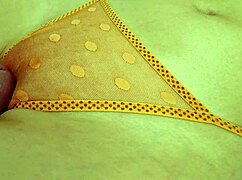 Panty Pussy Rubbing Creamy Cum