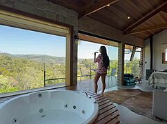 renatinha safada na cabana showing off her big tits