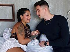 yasmina khan takes my huge cock in her asian ass for first anal