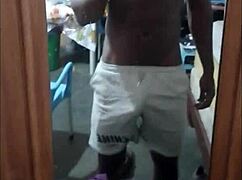 hey good morning stud wanna watch this muscular babe flash her big black cock body?