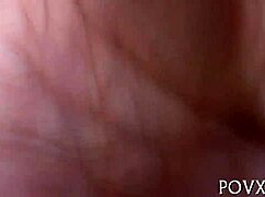 Petite 18yo teen sucks and fucks rough pov till sloppy orgasm