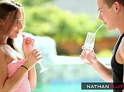 amirah adara grabs quick outdoor pool doggystyle ass fuck teaser