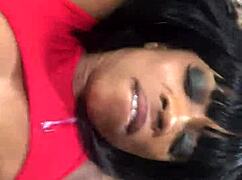 Fresh Ebony Milf Faces Italian Machine's Interracial Pounding In POV With Cumshot Finish