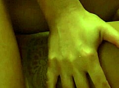 curvy blonde mistress bound slave fingers her to strapon orgasm moans