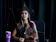 damn this brazilian swingers couple tries anal pussy first time on camera sheer red halloween lingerie 😈🎃