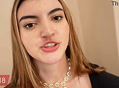 😘 fit18 julia james 48kg skinny indian teen pov creampie casting!